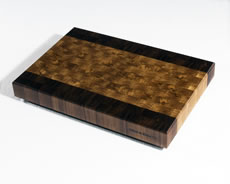 White Oak with Black Walnut Borders shown in 12"×18"